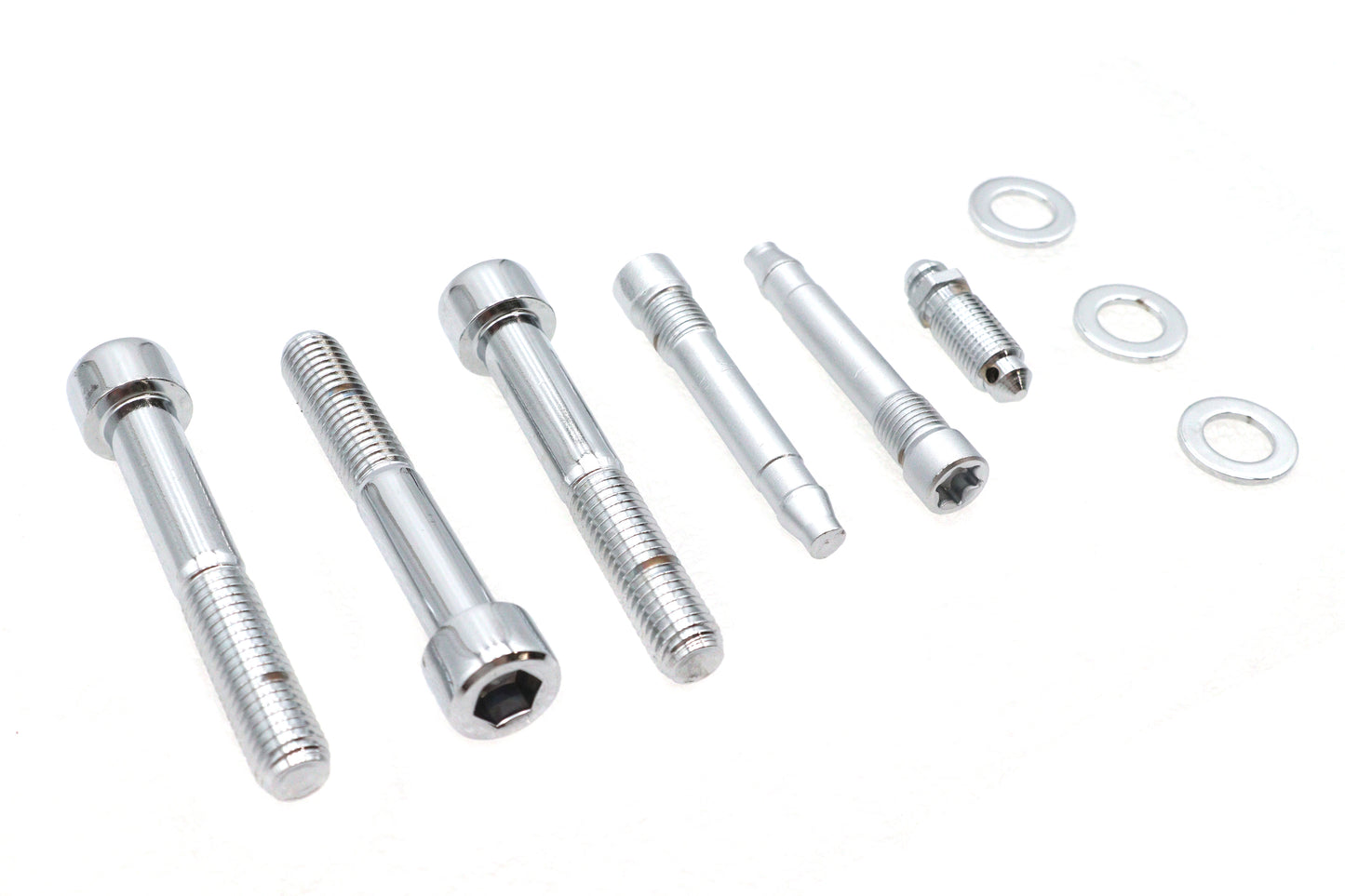 Allen Mount Kit for Harley models Rear Brake Pad Pins Caliper Chrome