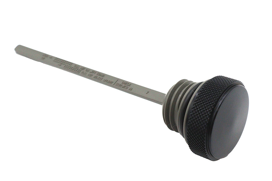 M8 Oil Tank Dipstick Black – Harley FLT 2017‑UP – Smooth Black Finish – Made in Taiwan