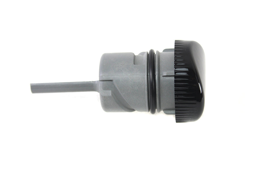 Black Oil Tank Dipstick Cap Assembly – Fits Harley Sportster XL 883 / 1200 (2004‑UP) – Direct Replacement – Made in Taiwan