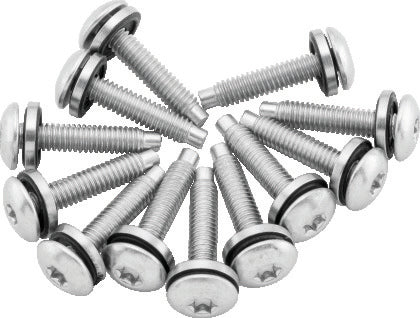 Fuel Pump Top Plate Hardware Screw Kit for Harley Dyna 2004‑2017 | Replaces OEM 1331 | 12‑Pack Screws + Washers