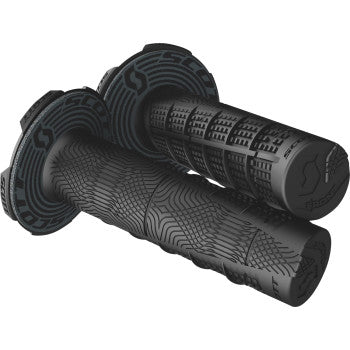 Scott Deuce NEON MX Grips – Double Density – Half Waffle – Includes Donuts – Full Twist Throttle – 7/8" Bars – Made in USA