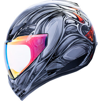 ICON Domain Nouveau Silver 2XL Full‑Face Motorcycle Helmet