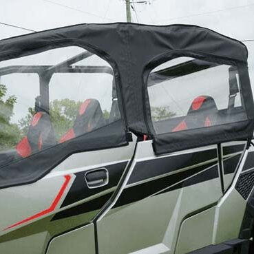 Seizmik Soft Upper Front & Rear Doors with Zipper – Fits Polaris General 4 1000 & XP 4 1000 (2017–2025) – Marine‑Grade Canvas & Aqua‑View Vinyl