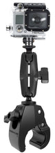 Load image into Gallery viewer, RAM® Tough-Claw™ Medium Clamp Mount with Universal Action Camera Adapter
