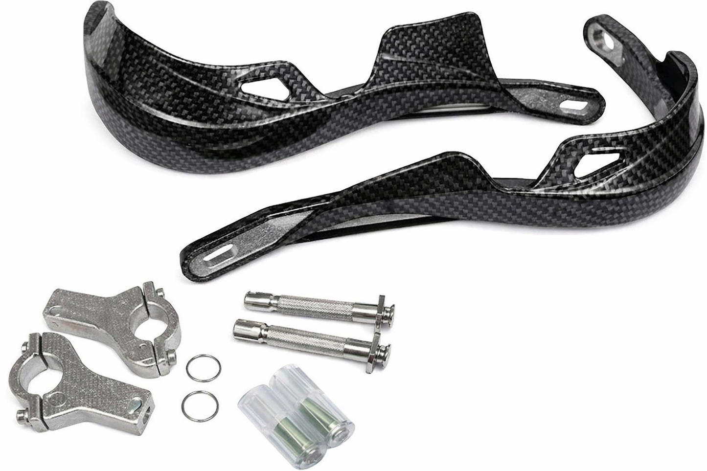 Fire Power Off‑Road / Motard Motorcycle Handguards – Aluminum Inner Bar with Plastic Roost Deflector – Fits 7/8" Bars – Choose Color