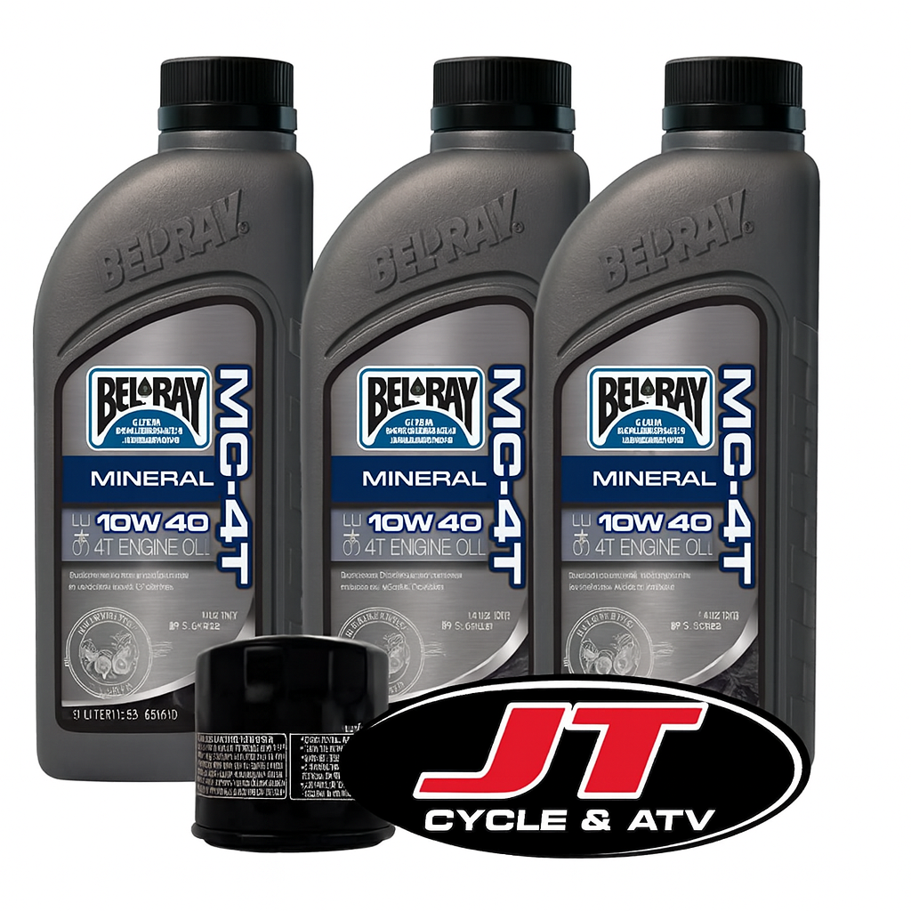 Suzuki DL650 V-Strom 04-Up Oil Filter Change Kit – BelRay 10W-40 + HiFlo Filter