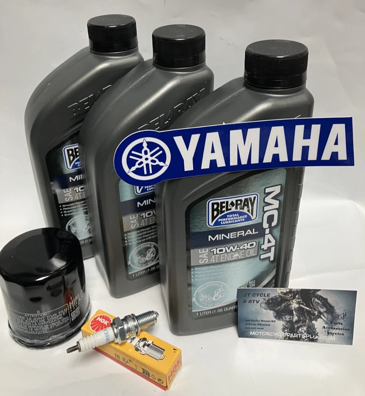 Yamaha Kodiak 450 Grizzly 450 Wolverine Rhino Oil Change Filter Kit NGK Tune Up Service Maintenance