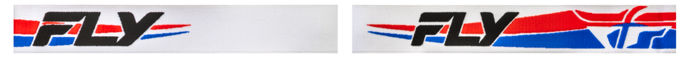 FLY Racing Focus Snow Goggle White/Red/Blue w/ Dark Blue Mirror/Smoke Lens – Dual Pane Anti‑Fog