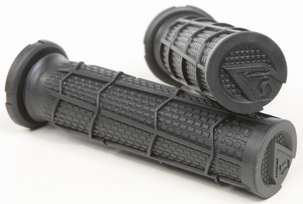 Scott Radial Full Waffle ATV thumb throttle grips black 7/8 inch slip on made in USA