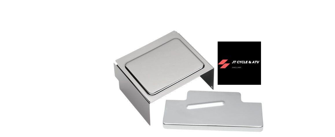 Chrome Battery Cover Kit Harley Dyna Wide Glide FXDWG 1997-2005 66375-97/66368-9