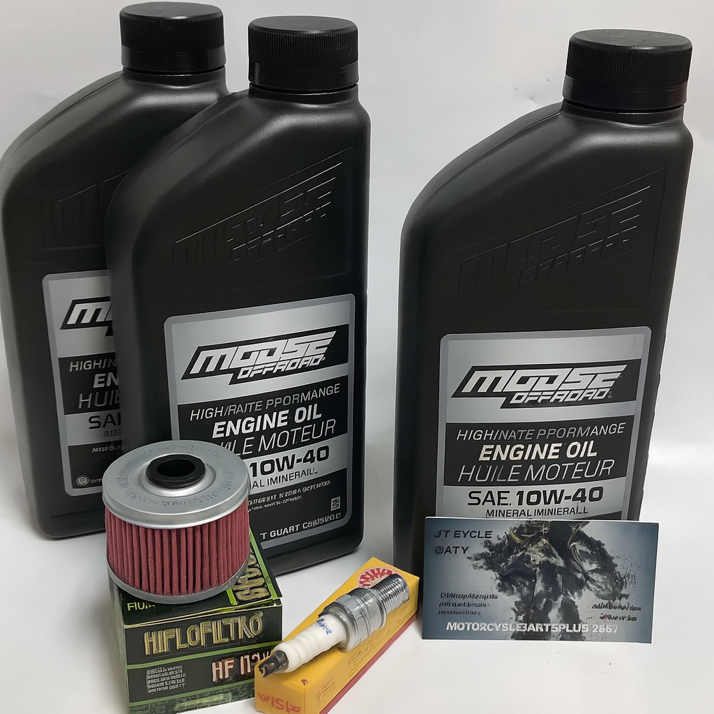 Honda TRX 300 Fourtrax 88-01 Oil Change Filter Kit NGK Spark Plug Tune Up TRX300FW