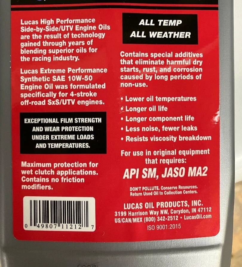 2014-2021 Polaris RZR XP 1000 Lucas NGK Oil Change Filter Tune Up Kit Service Maintenance