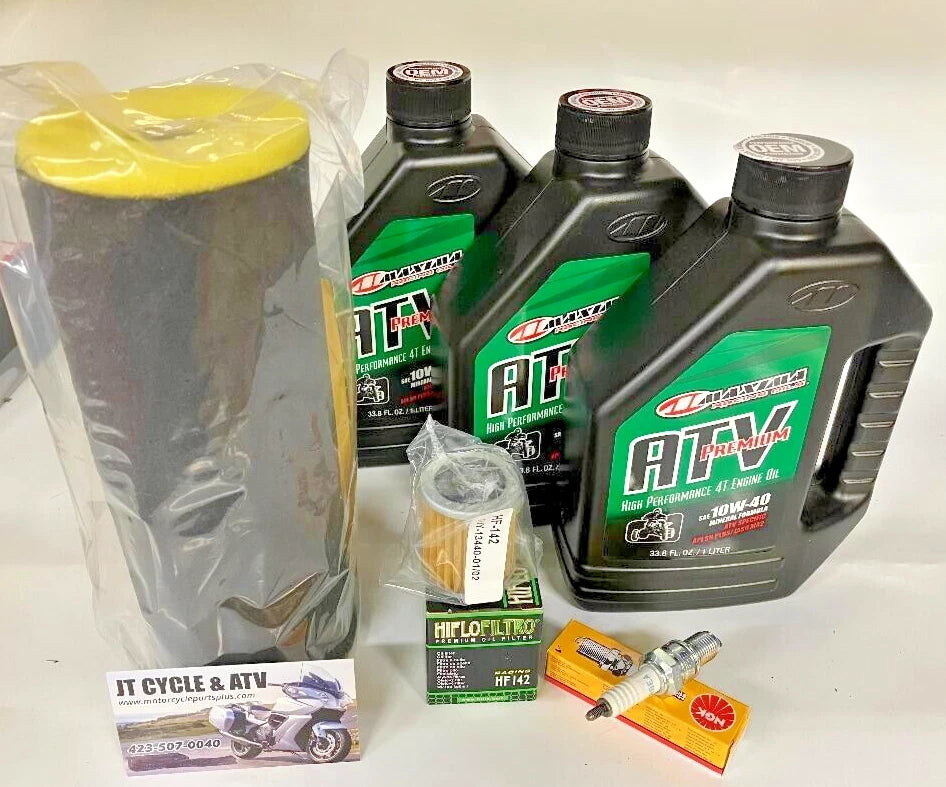 Yamaha Warrior Raptor YFM350X 88-13 Premium Tune Up Oil / Air Filter NGK Spark Plug Change Filter Kit Service Maintenance