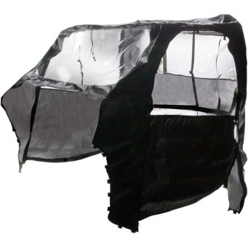 MOOSE OFFROAD Cab Enclosure Canvas Vinyl Doors Black for Polaris RZR 800 2008-2014 models