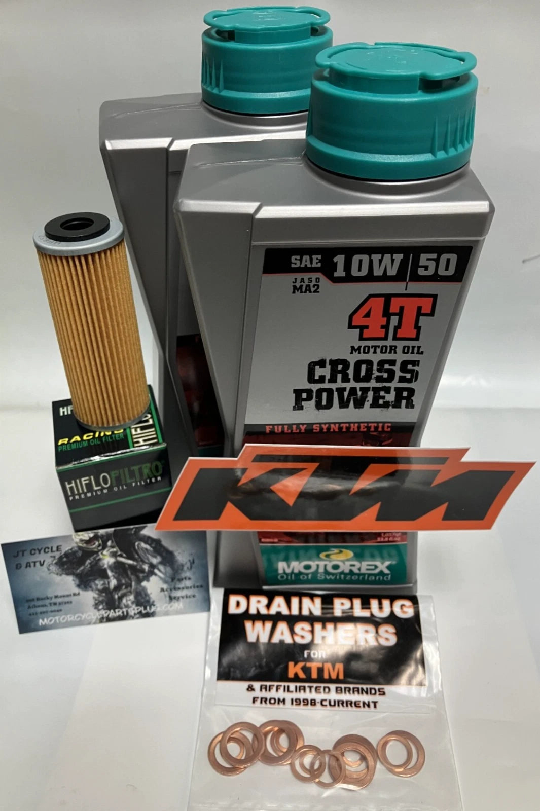 MOTOREX Oil Change Kit for KTM 250 300 350 450 500 530 EXC-F XCF-W SX-F XC-F Service Maintenance Decal