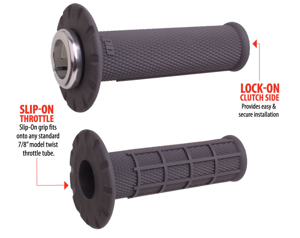 ODI Universal Half-Waffle Grips – Graphite