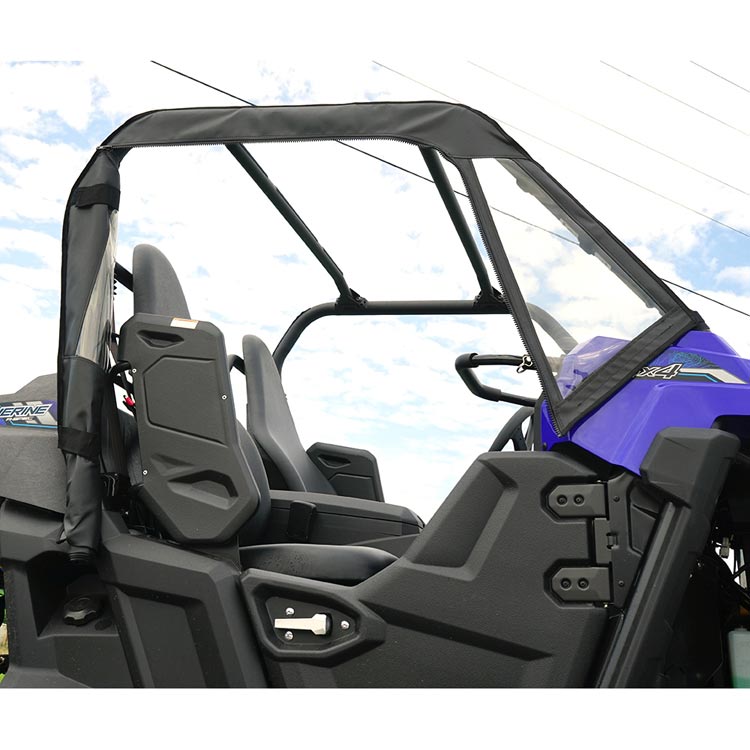 Seizmik Half Soft Upper Canvas / Vinyl Doors with Zipper Yamaha Wolverine R-Spec/Viking 700
