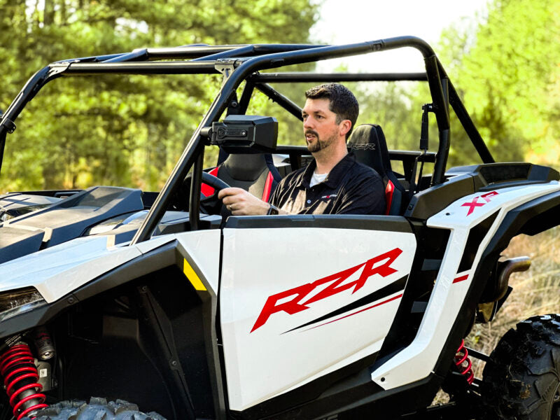 Seizmik Trail Rider Side View Mirrors Set (Pair) – Universal Adjustable Clamp Fits 1.75″ to 2″ ROPS