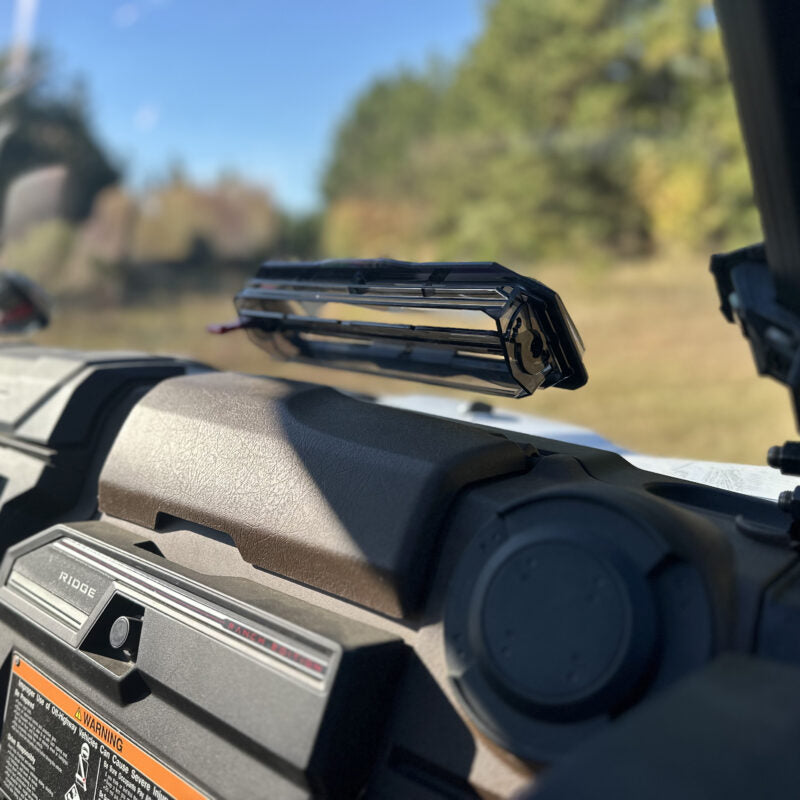 Seizmik Toolless Versa-Vent UV Resistant Polycarbonate Windshield Kit for Kawasaki Ridge