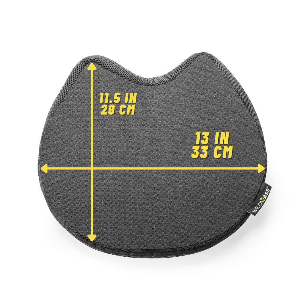 WILD ASS MOTORCYCLE SEAT CUSHION PAD HARLEY CRUISER TOURING SADDLE CLASSIC BLACK MEDICAL GRADE NEOPRENE