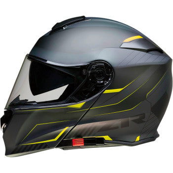 Z1R 0100-2045 Solaris Modular Motorcycle Helmet Street Full Face- Scythe - Black/Hi-Viz - 2XL