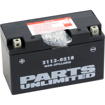 PARTS UNLIMITED BATTERIES 2113-0218 Factory-Activated AGM Maintenance-Free Battery AGM Battery - YT7B-BS - JT Cycle & ATV