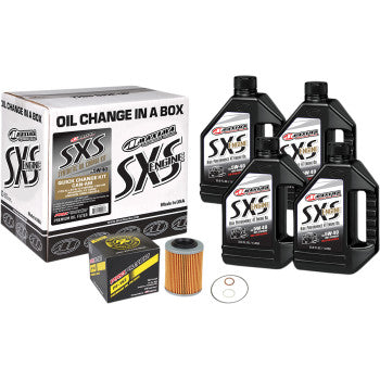 MAXIMA RACING OIL 3601-0784 90-469013-CASXS UTV Synthetic Quick Oil Change Kit SXS Can-Am Maverick X3 - 5W-40 - JT Cycle & ATV