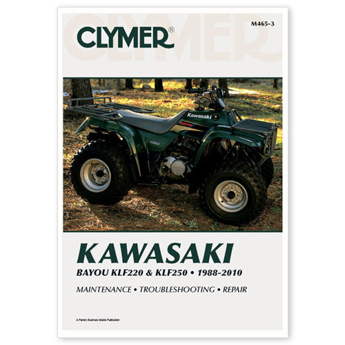 Clymer Service Repair Maintenance Manual for Kawasaki KLF220 / KLF250 BAYOU 1988-2011