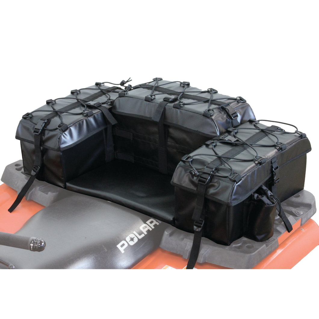 Atv Tek Pro Arch Series™ Padded Bottom Rear Seat ATV Cargo Storage Bag Steel Frame Black