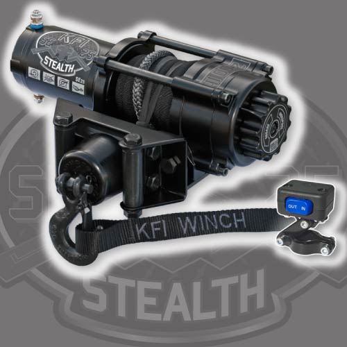 2500 lbs Stealth Synthetic Cable Winch #SE25 ATV - JT Cycle & ATV