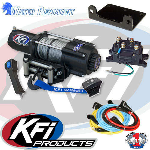 4500lbs KFI UTV Winch (WIDE Spool) #U45w-R2 - JT Cycle & ATV