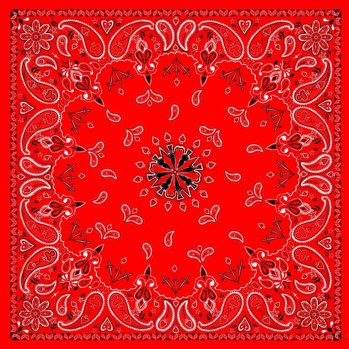 Zan Headgear Premium Bandanna, 100% Cotton - JT Cycle & ATV