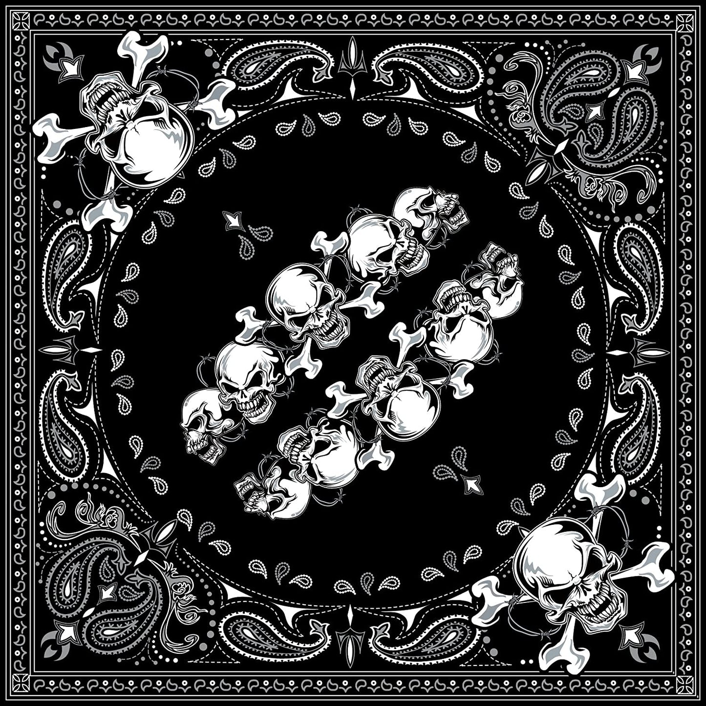 Zan Headgear Premium Bandanna, 100% Cotton - JT Cycle & ATV