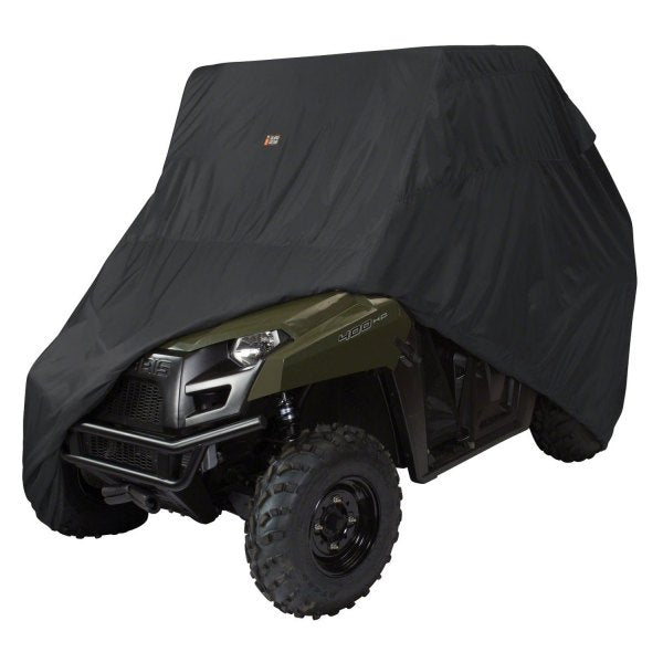 Classic Accessories QuadGear Black UTV Storage Cover Fits Mid Sized 2 Passenger UTVs 113"L x 60"W x 70"H - JT Cycle & ATV