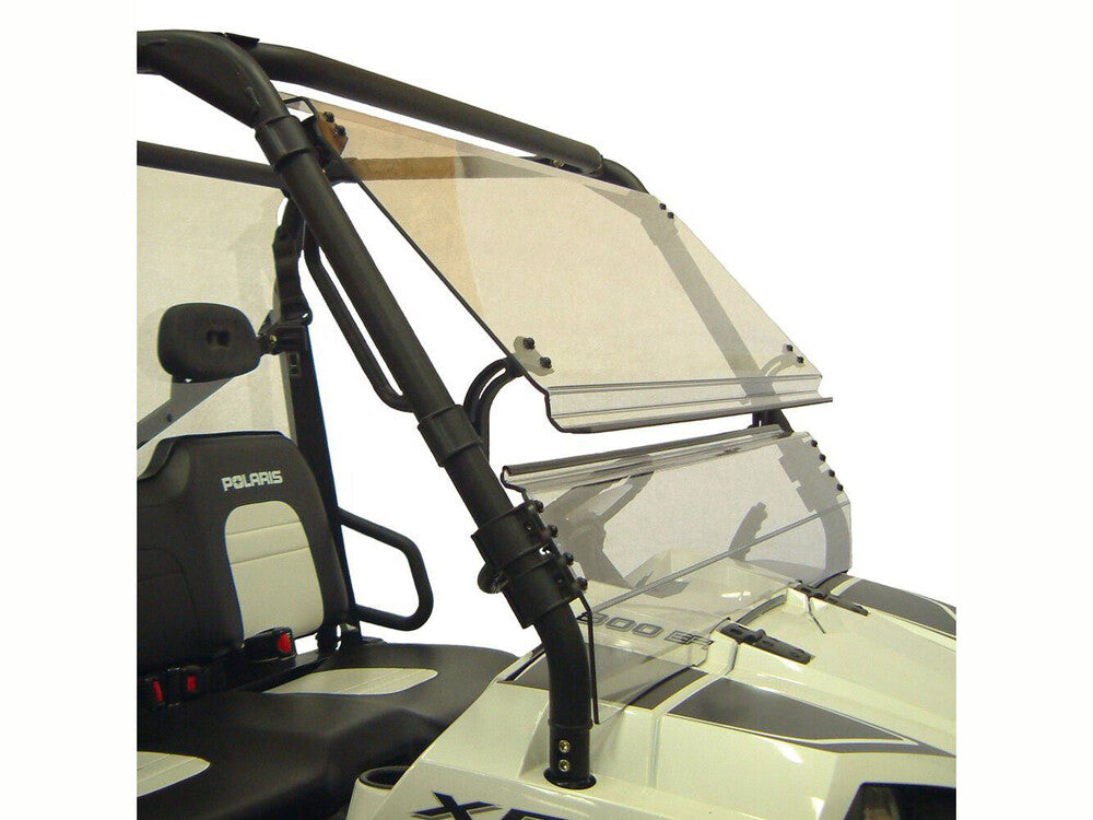 Direction 2 Polaris Ranger (Round Tube) Full Size Tilting Scratch Resistant Windshield