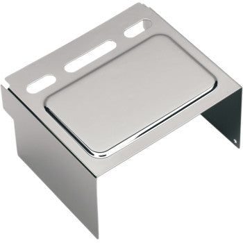 DRAG SPECIALTIES Chrome Battery Cover Raised Harley Davidson