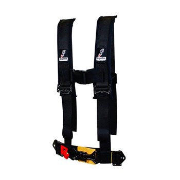 DragonFire Racing # 14-0022 Seatbelt Harness Restraint Black, H Style 4-Point, 2", Youth - Under 120 lbs - JT Cycle & ATV