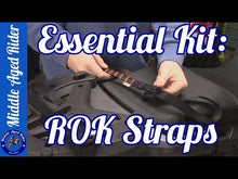 Load and play video in Gallery viewer, ROK Straps 18&quot; to 60&quot; Heavy-Duty Motorcycle Luggage Tie Downs 25mm / 1&quot; width
