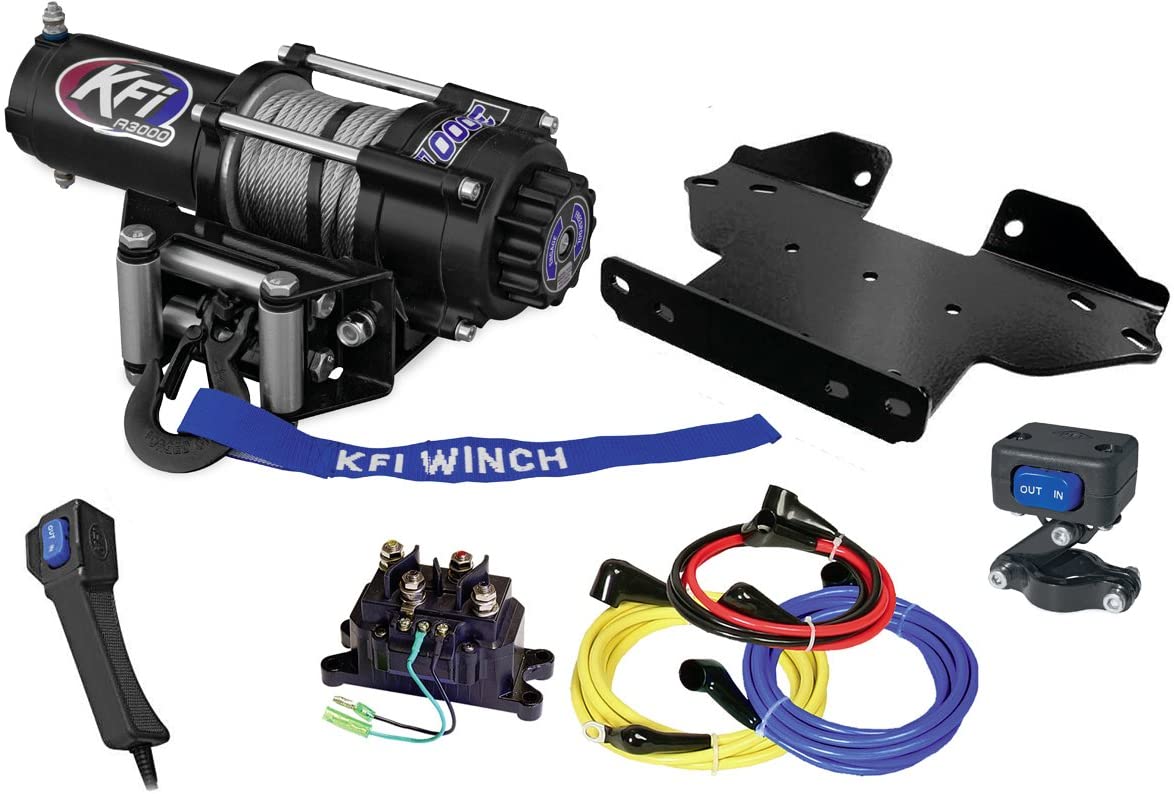 KFI Combo Kit - A3000 Winch & Winch Mount - Kawasaki Brute Force 650/750 4x4 - JT Cycle & ATV