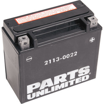 PARTS UNLIMITED BATTERIES 2113-0022 AGM Maintenance-Free Battery YTX20HL-BS .948 L - JT Cycle & ATV