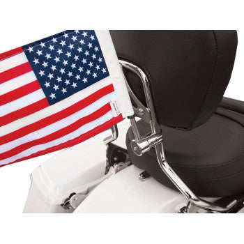 PRO PAD RFM-RDSB5 Side Mount Sissy Bar Flag Mount with Flag 5/8" Bar - 6" x 9" Flag