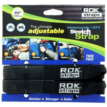 Load image into Gallery viewer, ROK Straps 18&quot; to 60&quot; Heavy-Duty Motorcycle Luggage Tie Downs 25mm / 1&quot; width - JT Cycle &amp; ATV
