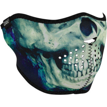 Zan Headgear WNFM414H Neoprene Half Face Mask, Paint Skull - JT Cycle & ATV