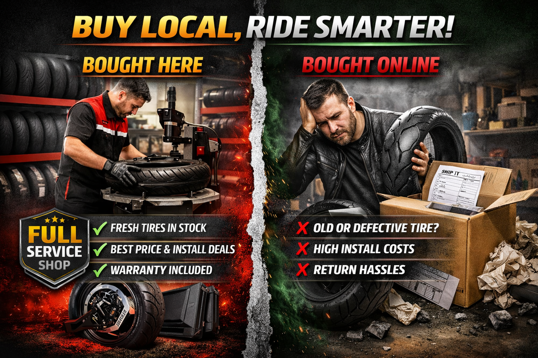 🏍️ Why Buying Tires From Us Saves You Money — and Headaches