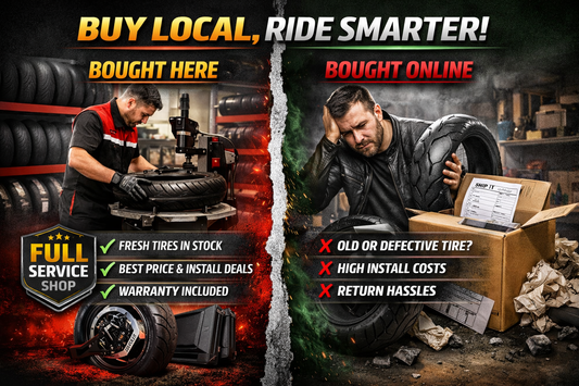 🏍️ Why Buying Tires From Us Saves You Money — and Headaches