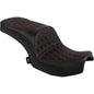 Drag Specialties Freedom Touring Seat 0810‑2474 Double Diamond Red Stitch for Indian Challenger / Chieftain PowerPlus
