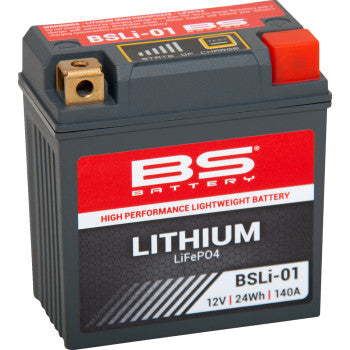 BS Battery BSLi‑01 Lithium LiFePO4 lightweight 140A CCA dirt bike ATV battery