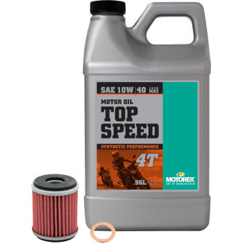 Motorex Oil Change Kit Yamaha YZ450 10W‑40 Synthetic Engine Oil