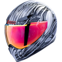 ICON Domain Nouveau Silver Large Full‑Face Motorcycle Helmet