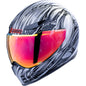 ICON Domain Nouveau Silver Large Full‑Face Motorcycle Helmet